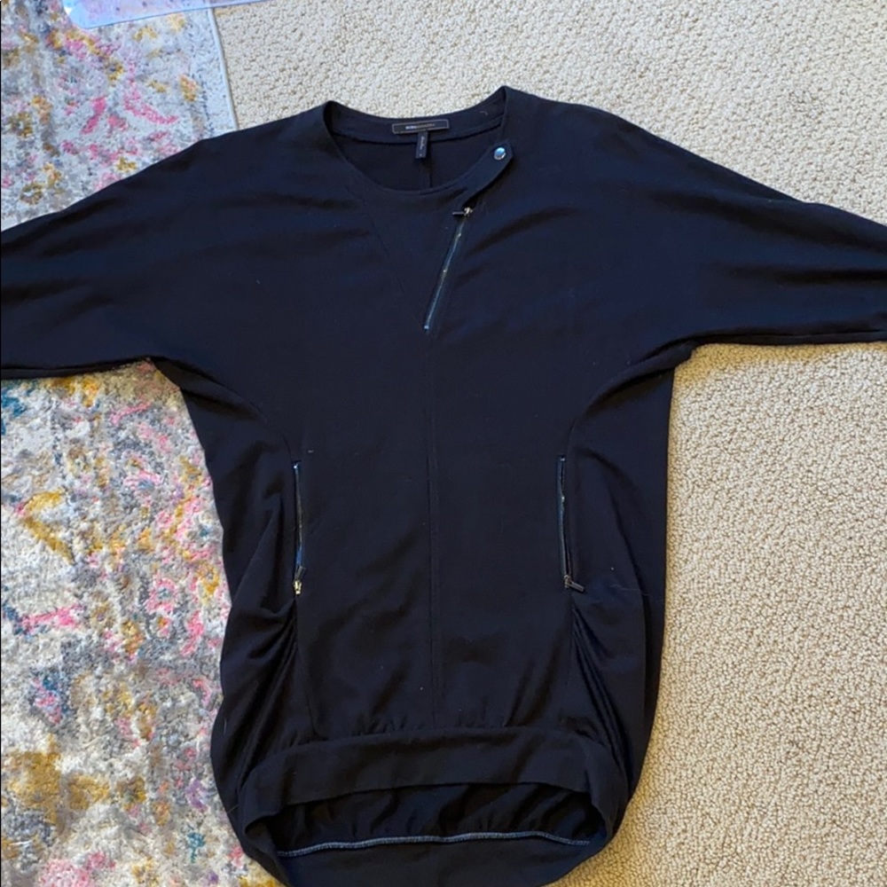BCBGMaxAzria black pullover sweater